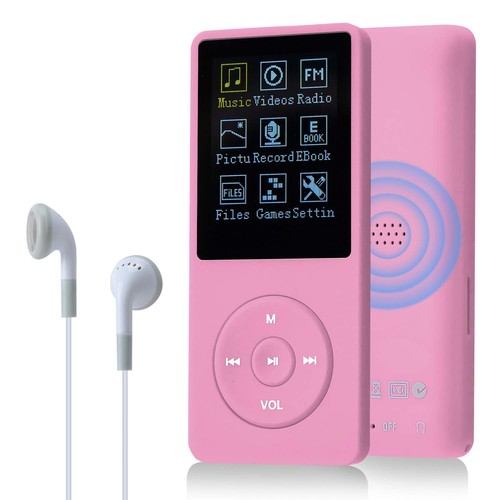 Mp3 player 8gb rosa - rosa, sd